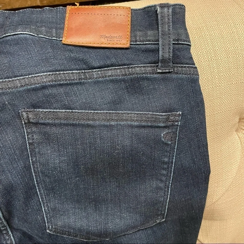 AD: Madewell Skinny Skinny Ankle Zip Jeans Dark wash Sz 30